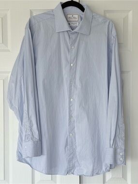 Brooks Brothers Light Blue Pinstripe Dress Shirt